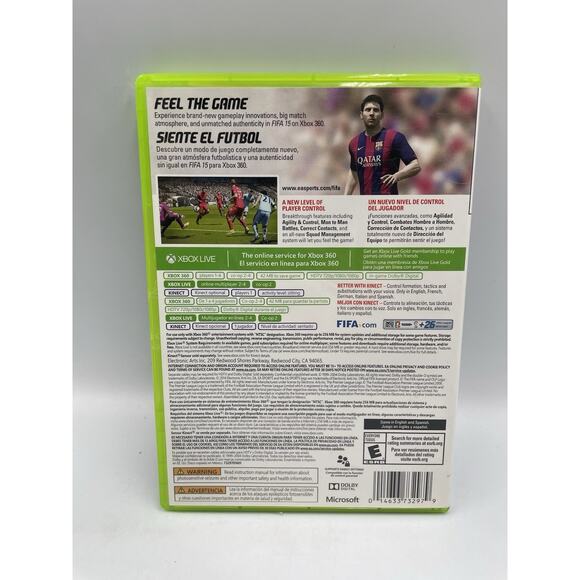 XBOX 360 FIFA 15 Soccer Lionel Messi EA SPORTS *TESTED & WORKING* - Picture 2 of 4